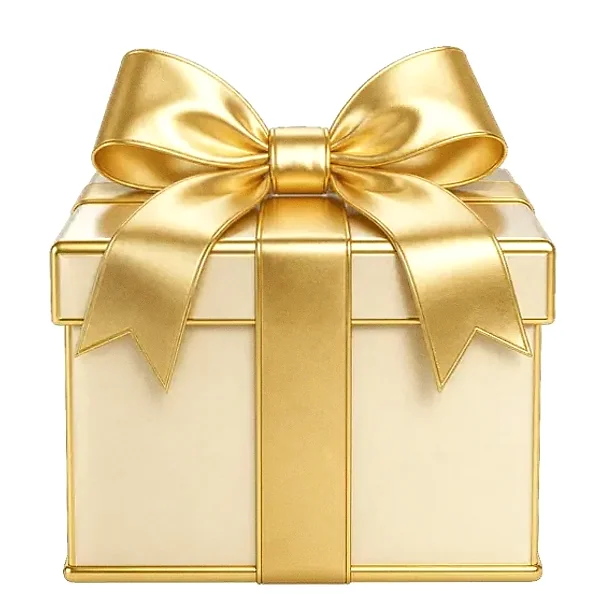 Wrapped gift box — Pink